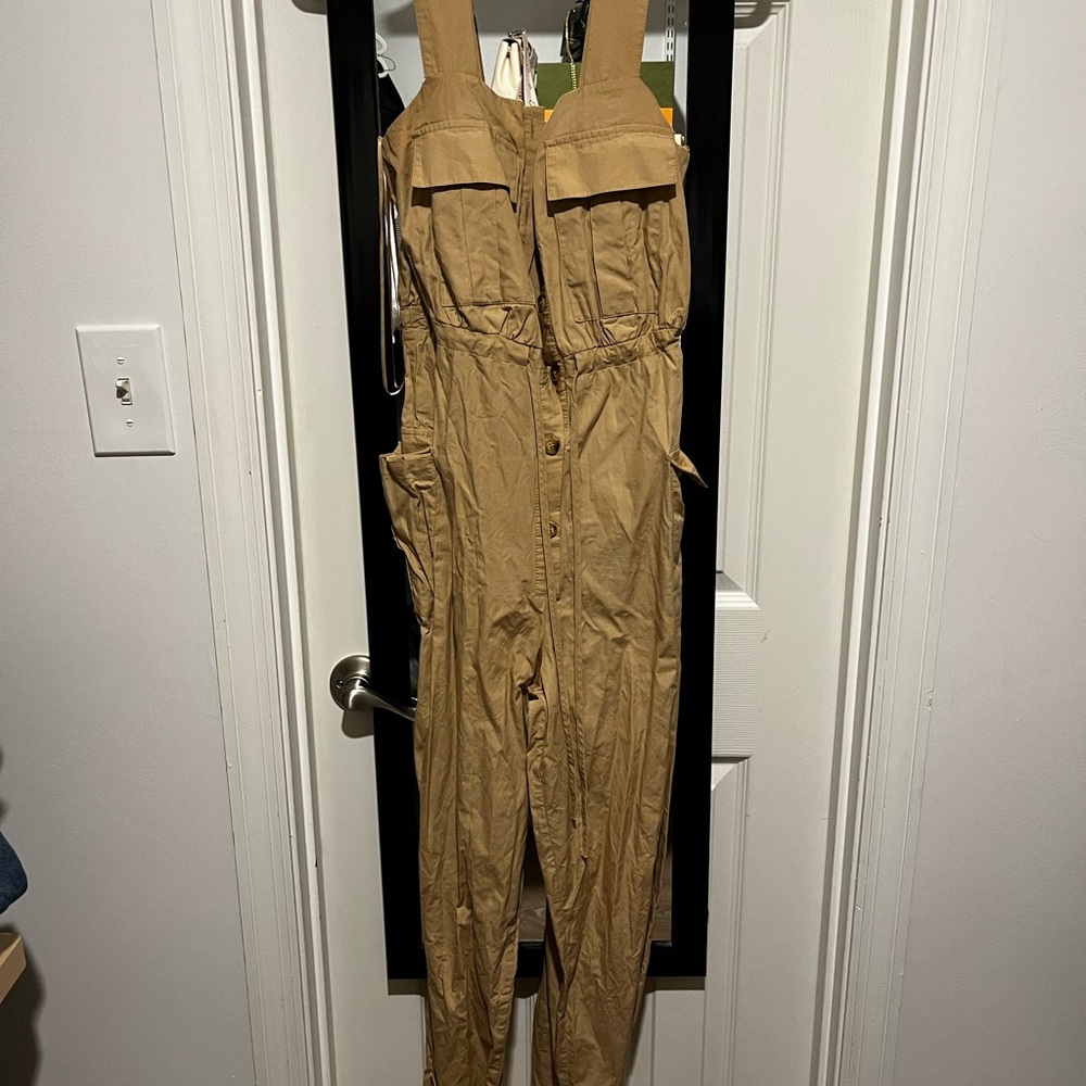 Zara brown jumpsuit